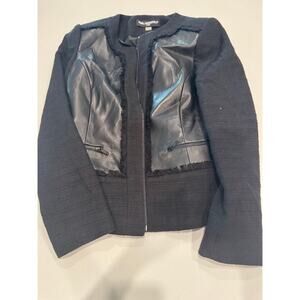 black textured jacket Karl Lagerfeld Paris
